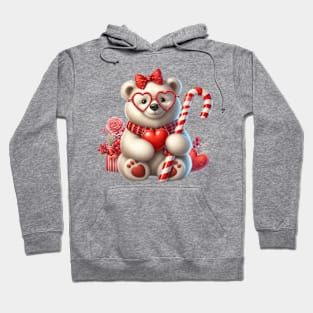 Valentine Love Bear Hoodie